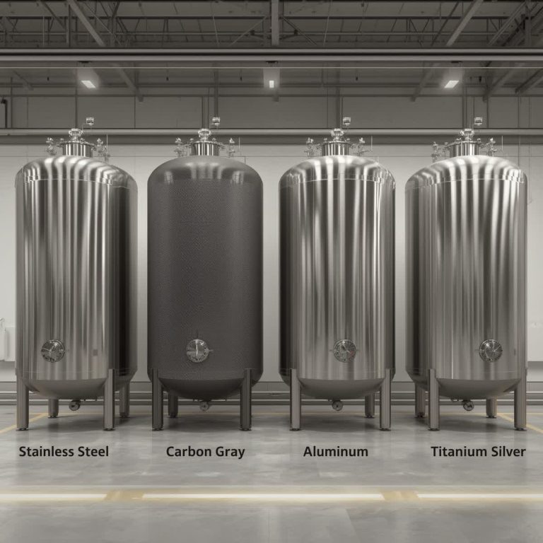 مخزن تحت فشار با درب بایونیت اتوماتیک در یک محیط صنعتی