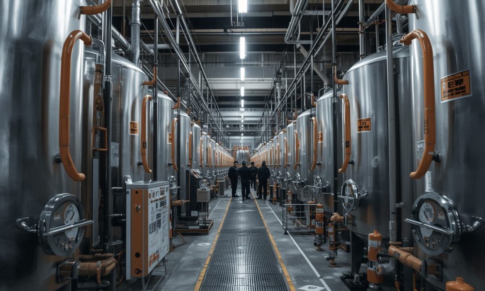 مخازن تحت فشار در خط تولید